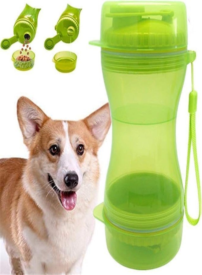 Toriox 2 in 1 Pet Travel Feeder Bottle for Water and Snacks | Leakproof Dog Cat Dispenser Cup with Bowls | Lightweight BPA-Free Portable Solution for Outdoor Feeding, Hiking, and Long Trips - Image 1